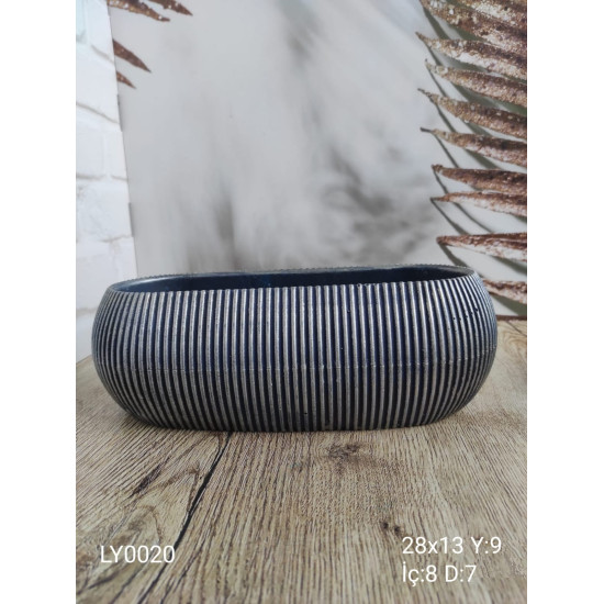 LY0020 SAKSI ENLİ ÇİZGİLİ 28CM